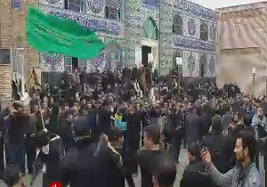 سوگواری مردم لاهرود در روز شهادت امام حسین (ع) + فیلم
