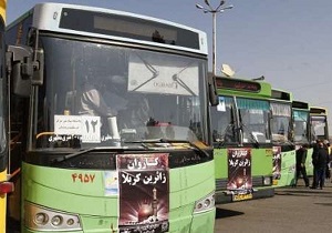 جابجایی زائران اربعین حسینی استان اردبیل با ۴۰۰ دستگاه اتوبوس
