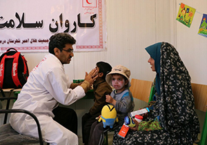 اعزام کاروان سلامت جمعیت هلال احمر فارس به سیستان و بلوچستان