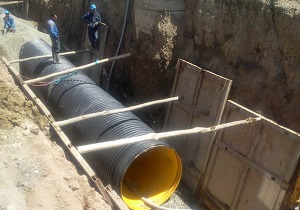 کارگذاری بیش از ۲۵ هزار متر لوله شبکه فاضلاب در روستا‌های خوزستان