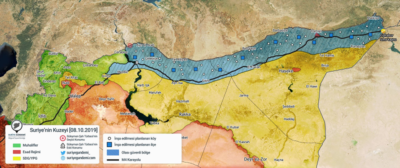 آغاز عملیات نظامی ترکیه در شمال شرق سوریه + تصاویر و فیلم