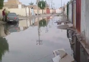 وضع خیابان‌های خرمشهر پس از بارندگی! + فیلم