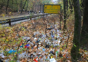 پاکسازی زباله‌ها در پارک ملی گلستان توسط دوستداران طبیعت + فیلم