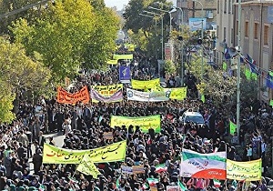 راهیپیمایی مردم سمنان در حمایت از اقتدار و امنیت کشور + فیلم و تصاویر