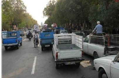 اجرای طرح ساماندهی خودروهای وانت بار در شیراز