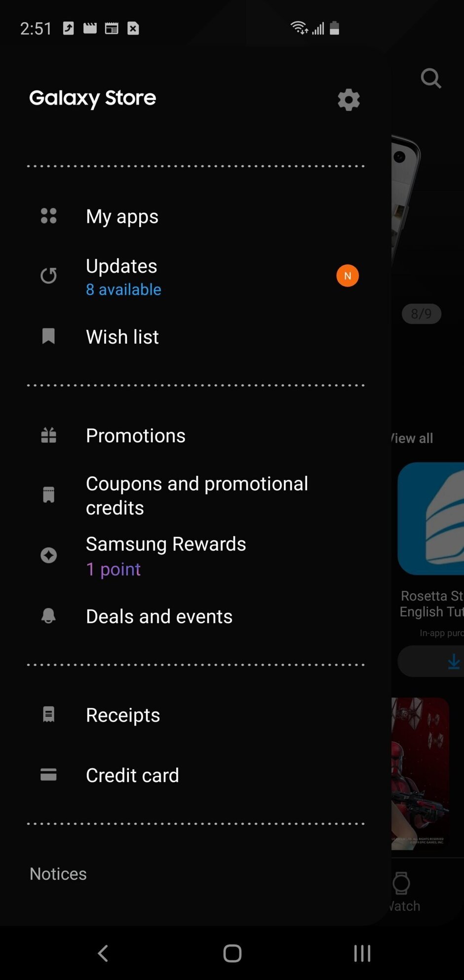 طراحی جالب ظاهر جدید فروشگاه Galaxy Store