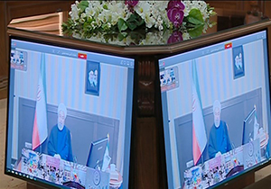 بررسی بیماری کرونا در ارتباط ویدئو کنفرانسی استاندار فارس با رئیس جمهور