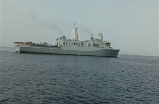شناسایی ناوگروه نیروی دریایی آمریکا توسط نیروی دریایی ارتش جمهوری اسلامی + فیلم
