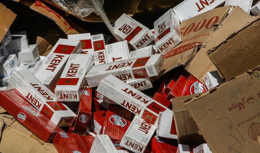 کشف بیش از ۵۲ هزار نخ سیگار خارجی قاچاق در میانه