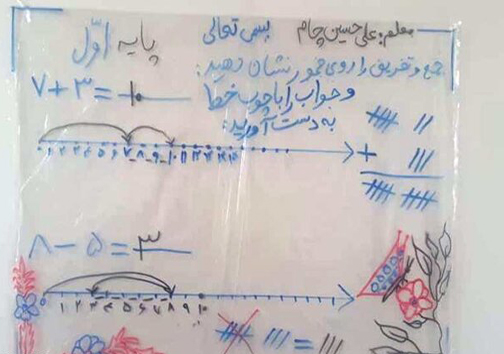 راهکار جالب معلم خوزستانی برای نداشتن اینترنت دانش آموزانش