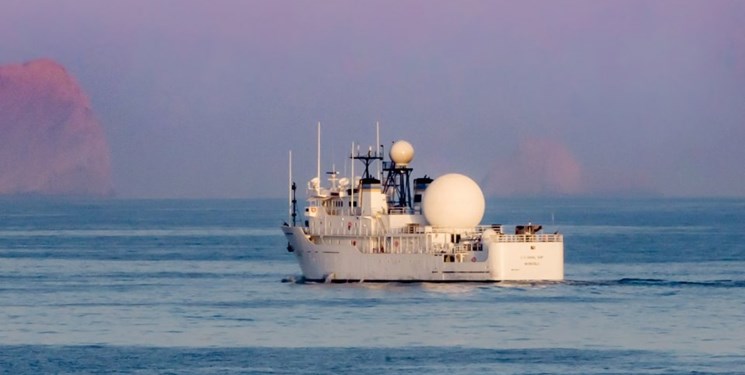 حضور کشتی جاسوسی آمریکا در خلیج‌فارس
