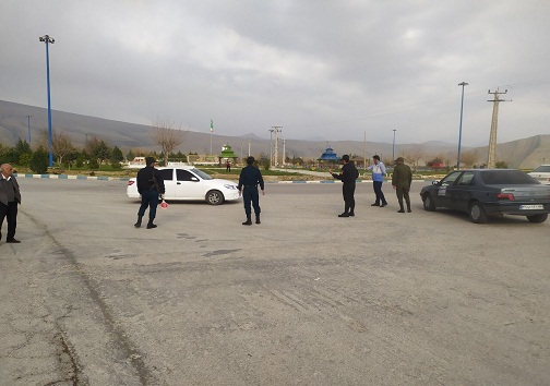 ورودی های شهر چرام مسدود شد
