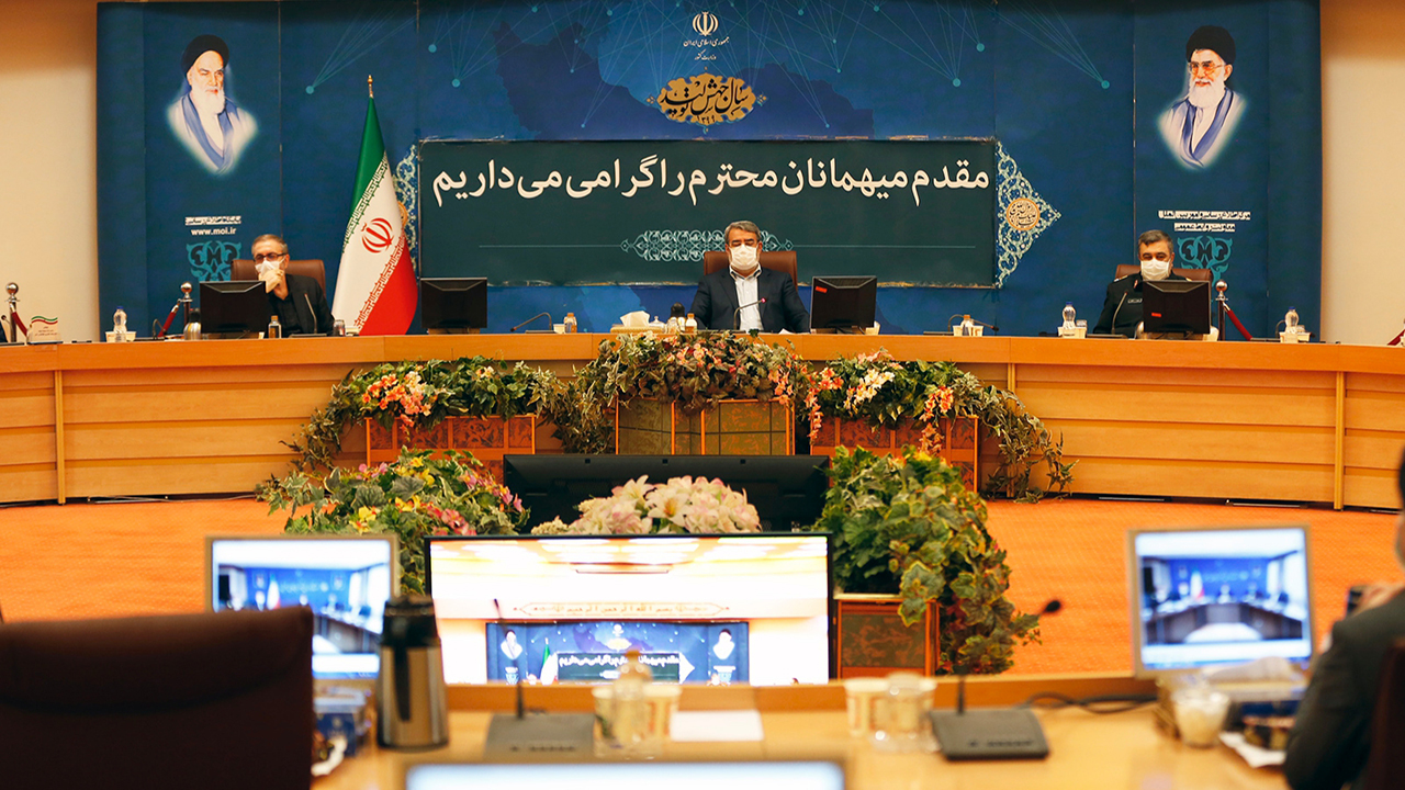 گفتگوی ویدئوکنفرانسی استاندار گلستان با وزیر کشور