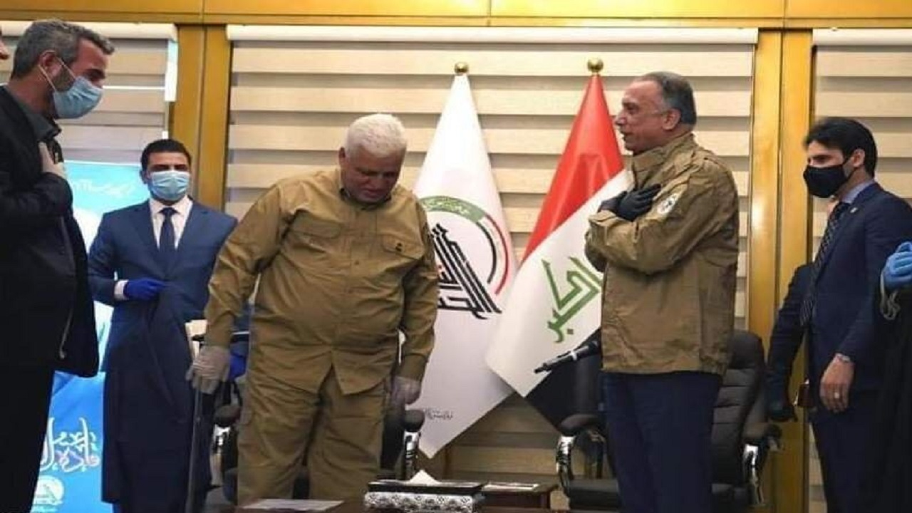 دیدار نخست‌وزیر عراق با فرماندهان الحشدالشعبی
