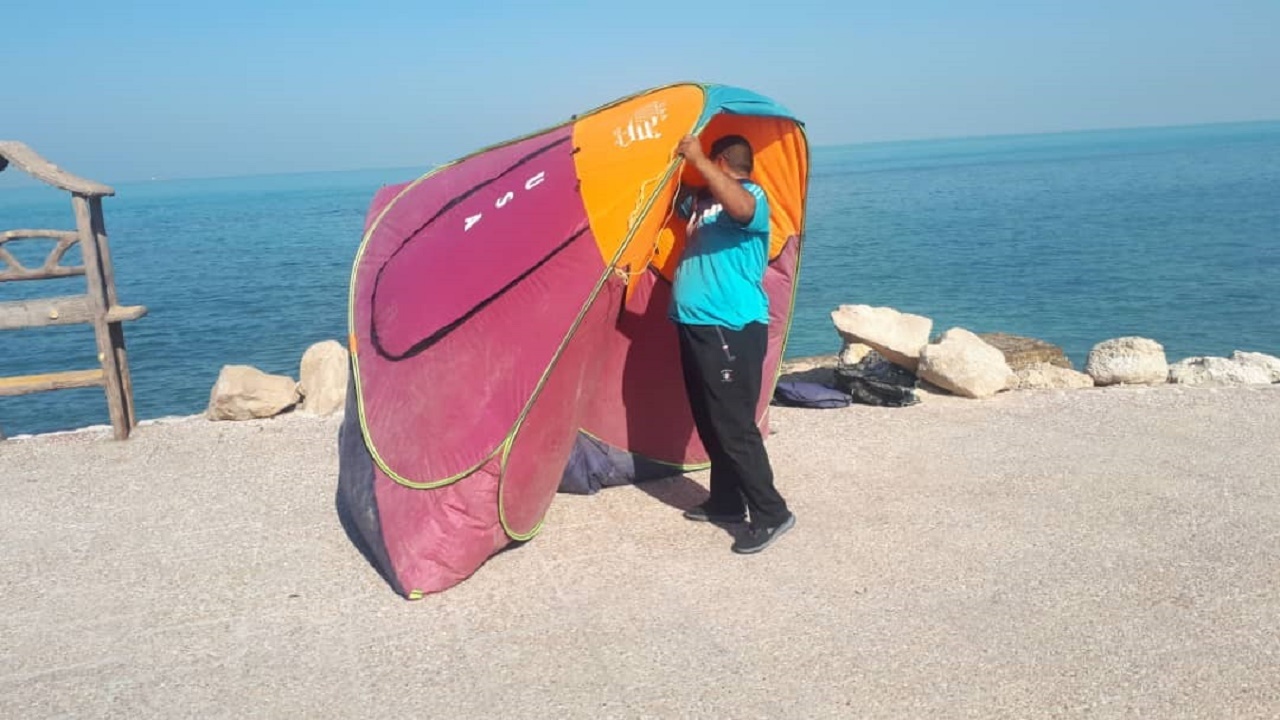 ممنوع شدن نصب چادر در سواحل بندرعباس