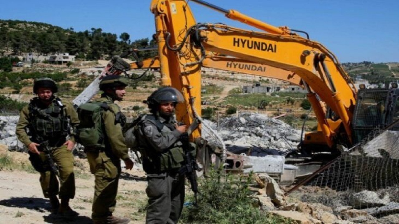 صهیونیست‌ها یک روستای متعلق به بادیه نشین‌های فلسطینی را تخریب کردند