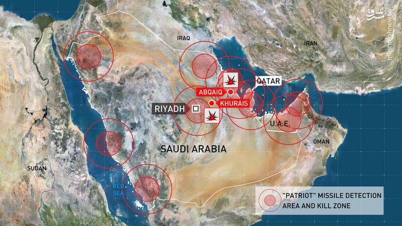 دوربردترین حمله موشکی تاریخ جنگ یمن به خاک سعودی / از پایانه‌های نفتی شمال تا پایگاه‌های هوایی جنوب + تصاویر