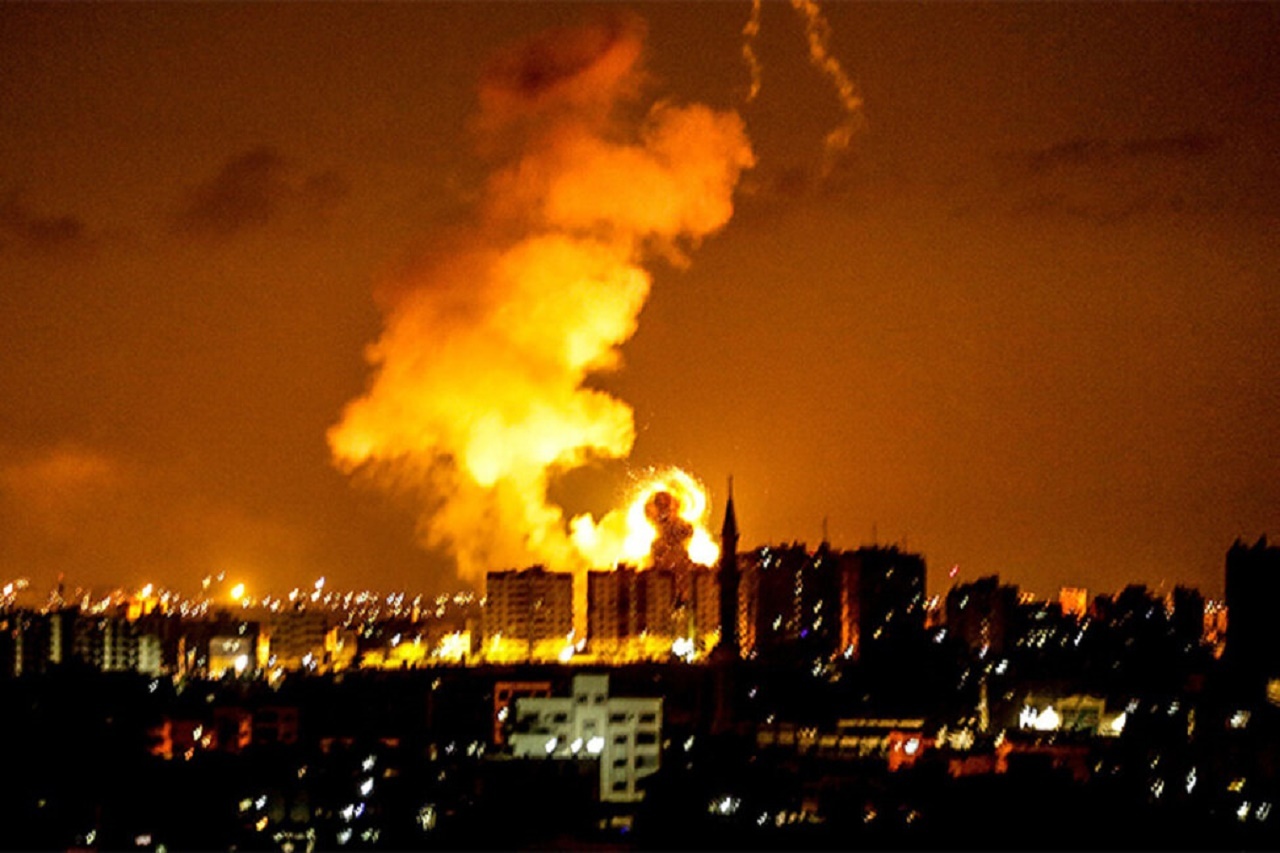 شنیده‌شدن صدای انفجار در شهرک‌نشین‌های اطراف غزه