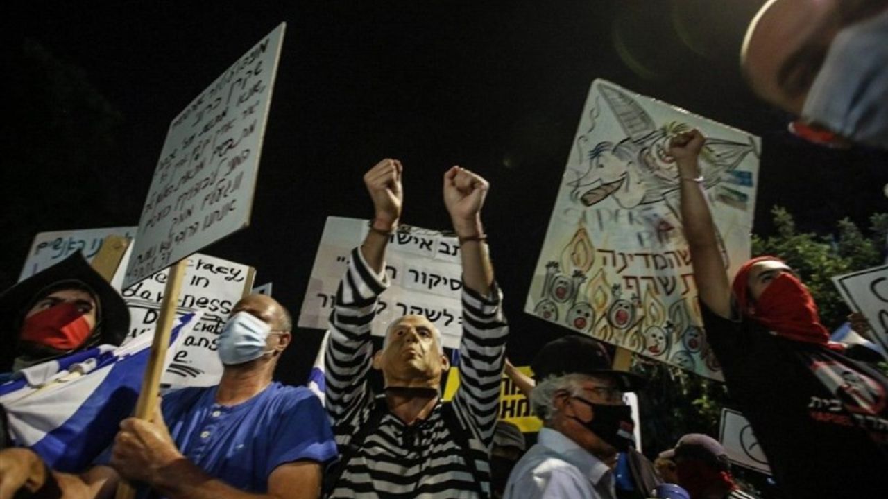 تظاهرات بر ضد نتانیاهو در آستانه انتخابات پارلمانی رژیم صهیونیستی