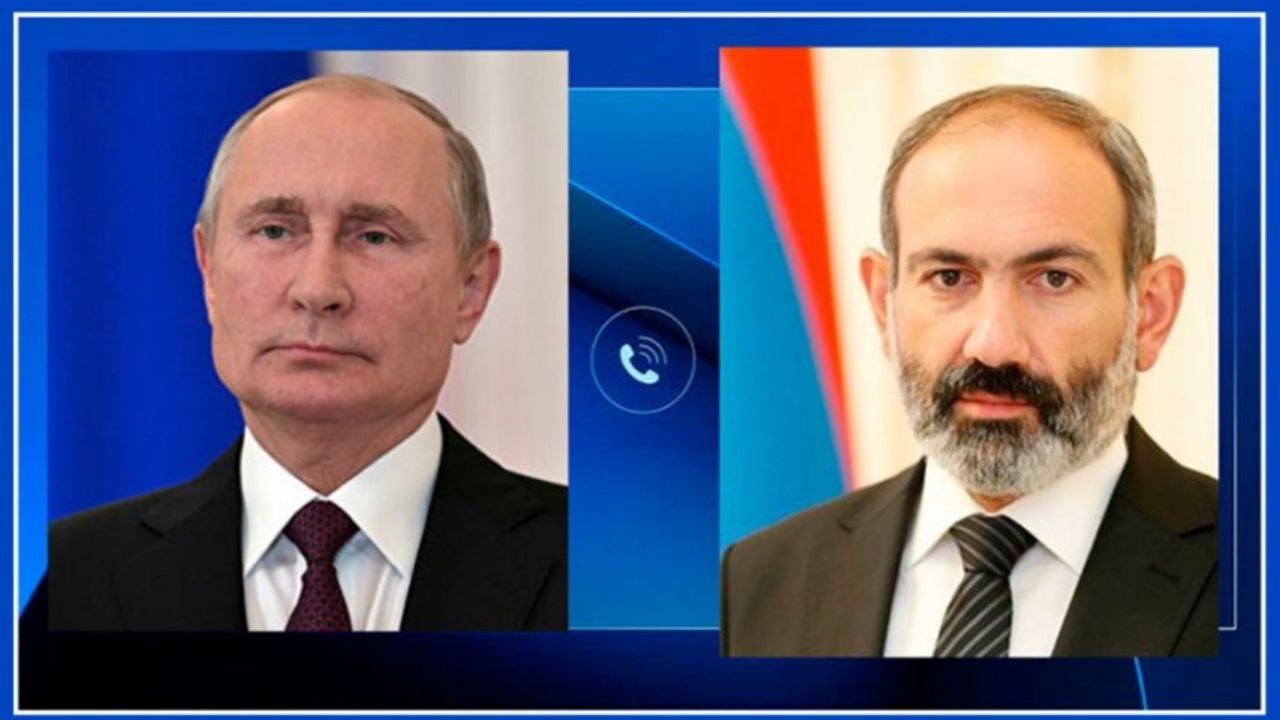 تماس تلفنی رئیس جمهور روسیه و نخست وزیر ارمنستان