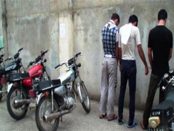 دستگیری باند سارقان موتورسیکلت در ایلام
