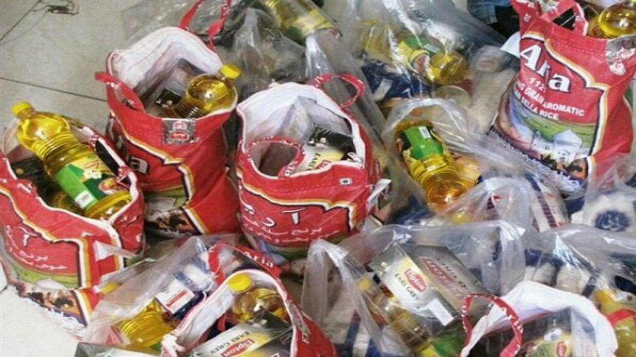 توزیع ۷۰ بسته غذایی در بهمن