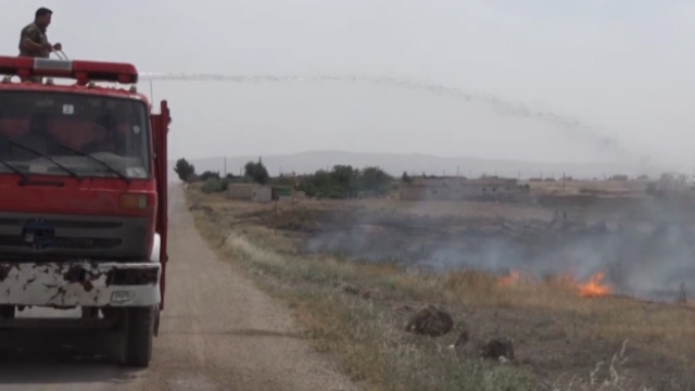 آتش‌سوزی در زمین‌های کشاورزی سوریه، ابزار جدید آمریکا برای اعمال فشار بر دمشق + فیلم