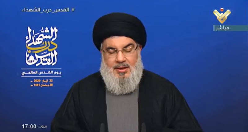 سخنرانی دبیرکل حزب الله به مناسبت روز جهانی قدس