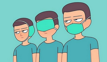 ویدئویی طنز درباره انواع روش‌های ماسک زدن
