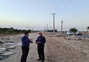 بازدید مسئولان از پروژه‌های عمرانی شهرداری اهواز
