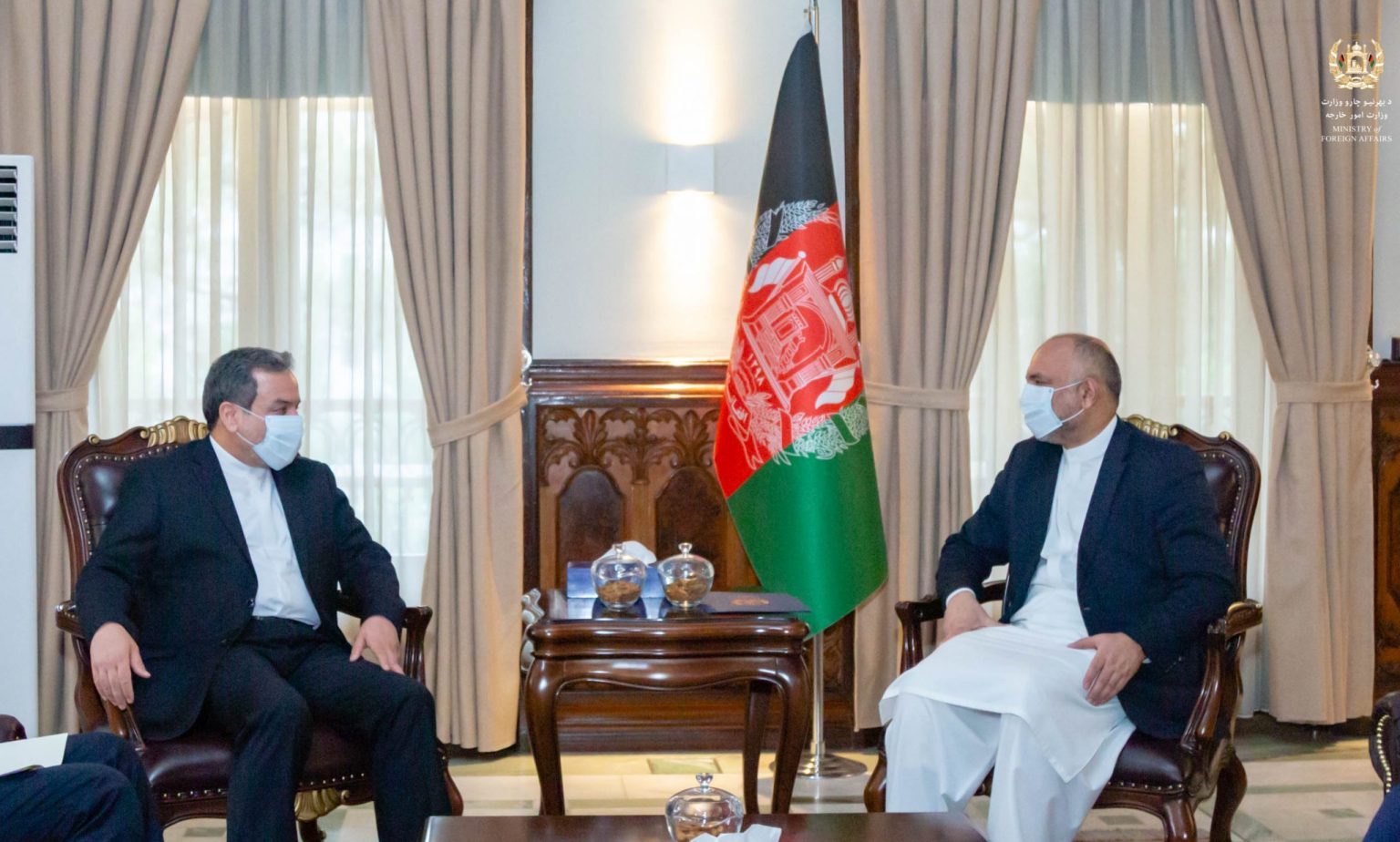 دیدار معاون وزارت خارجه ایران با «حنیف اتمر» در کابل