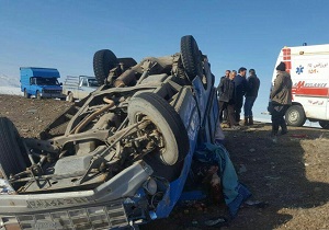 برخورد وانت با ایسوزو در محور اهواز-اندیمشک ۲ نفر را به کام مرگ نشاند