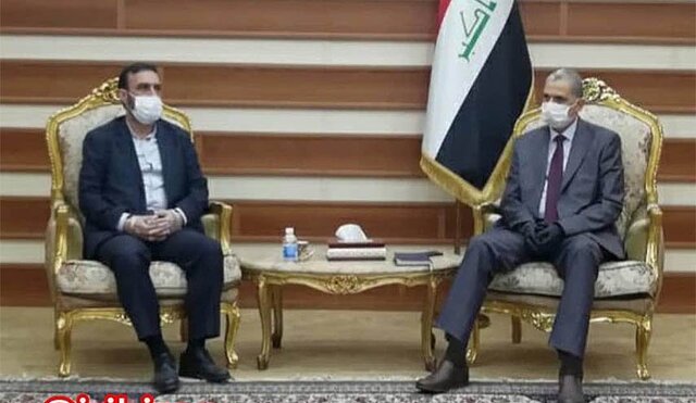 وابسته نظامی ایران در بغداد با وزیر کشور عراق دیدار و گفت‌وگو کرد