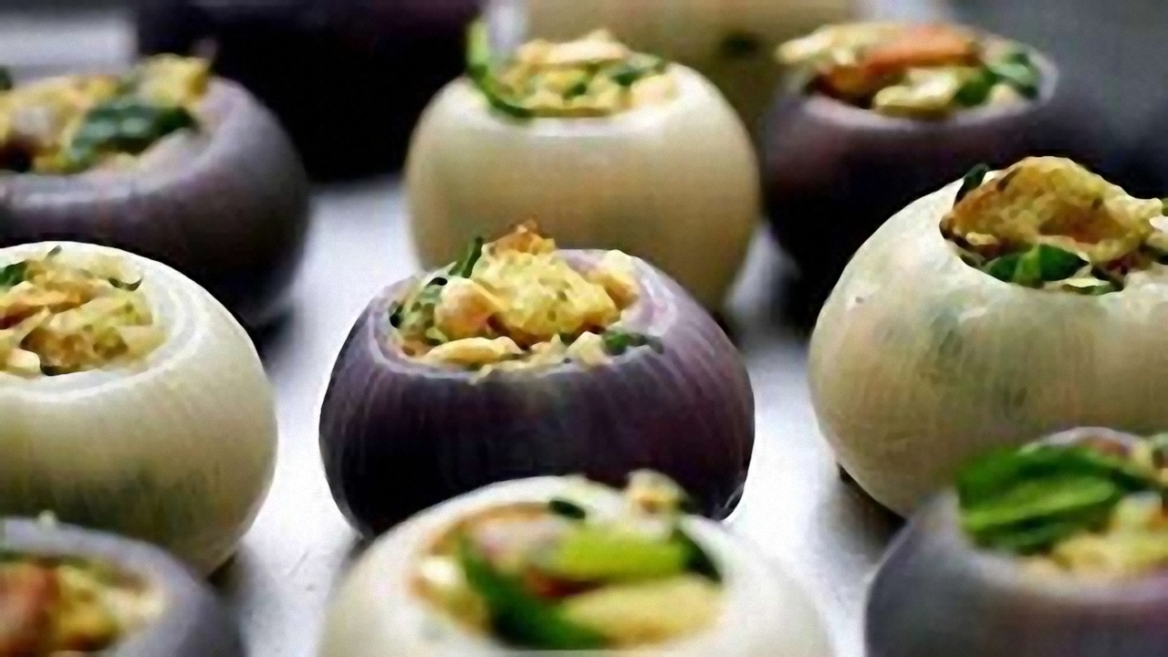 خوراک پیاز شکم پر + طرز تهیه