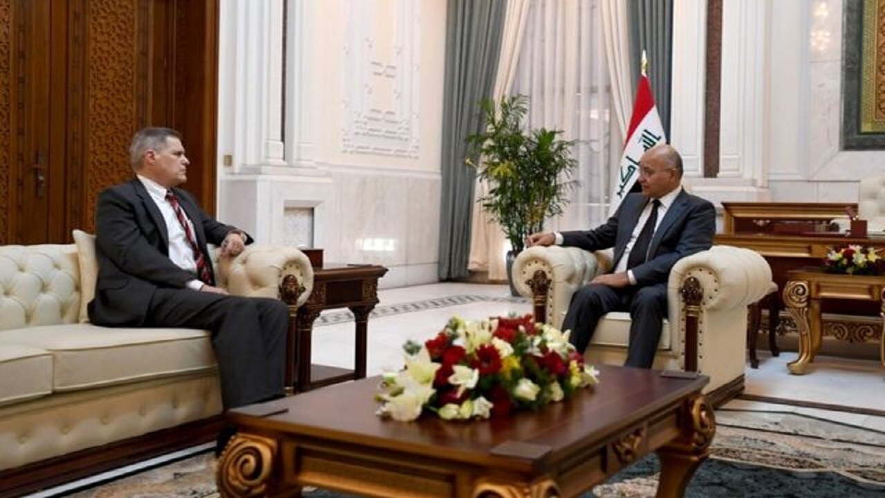 سفیر آمریکا با برهم صالح دیدار کرد