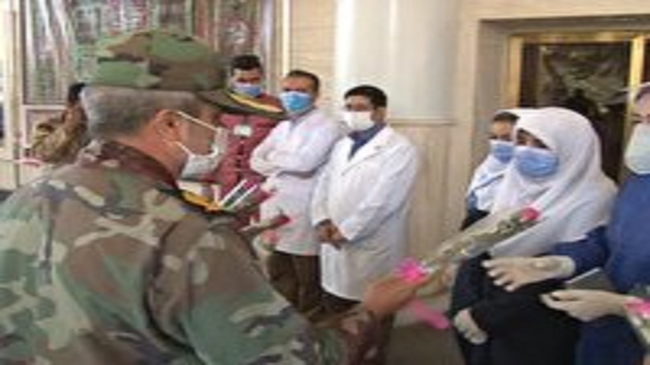 قدردانی نیرو‌های نظامی و انتظامی از مدافعان سلامت در شاهرود