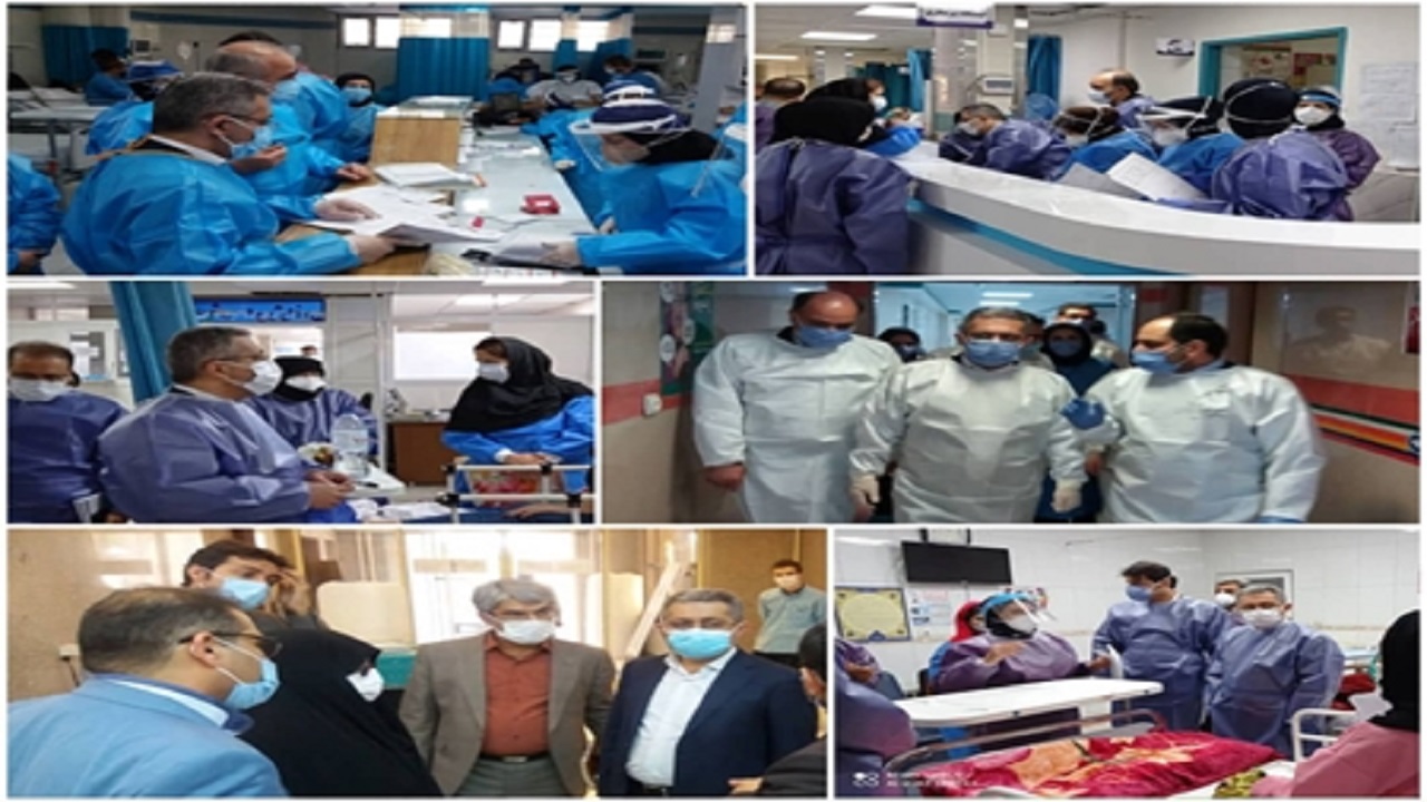 بازدید معاون درمان وزارت بهداشت از مراکز درمانی معین کرونا در استان اصفهان