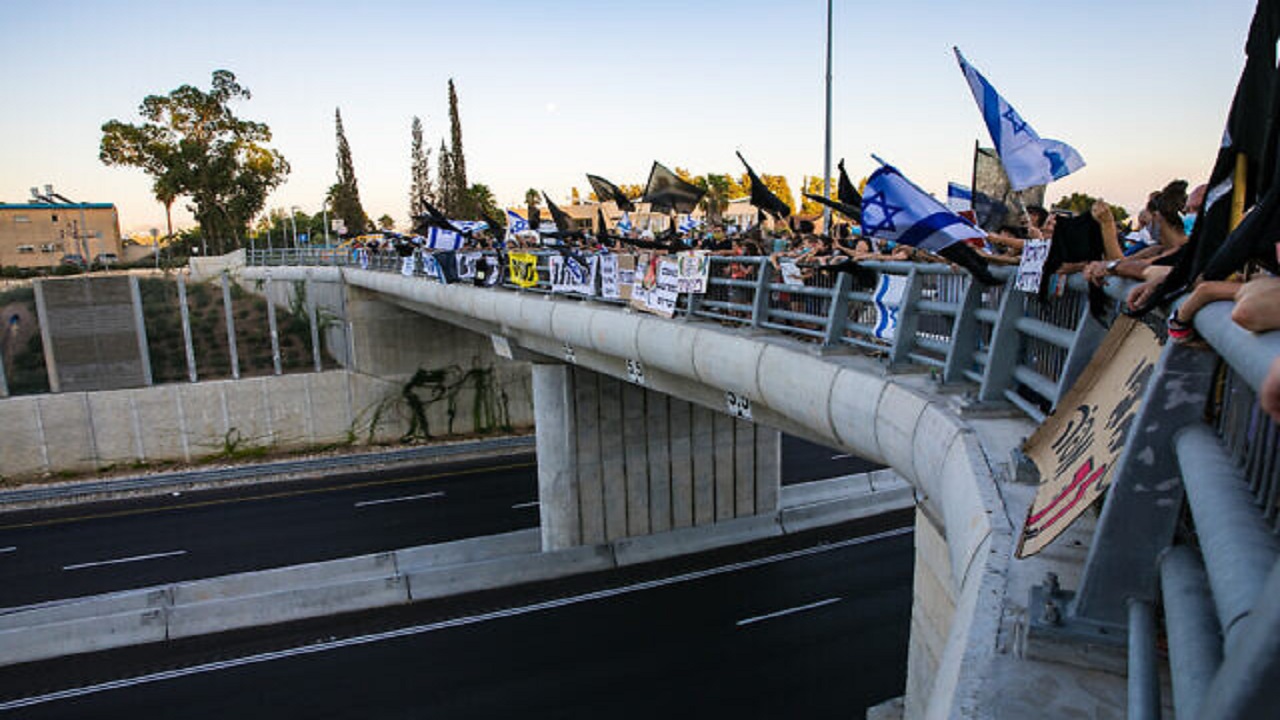 اعتراضات علیه بنیامین نتانیاهو در هجدهمین شنبه متوالی