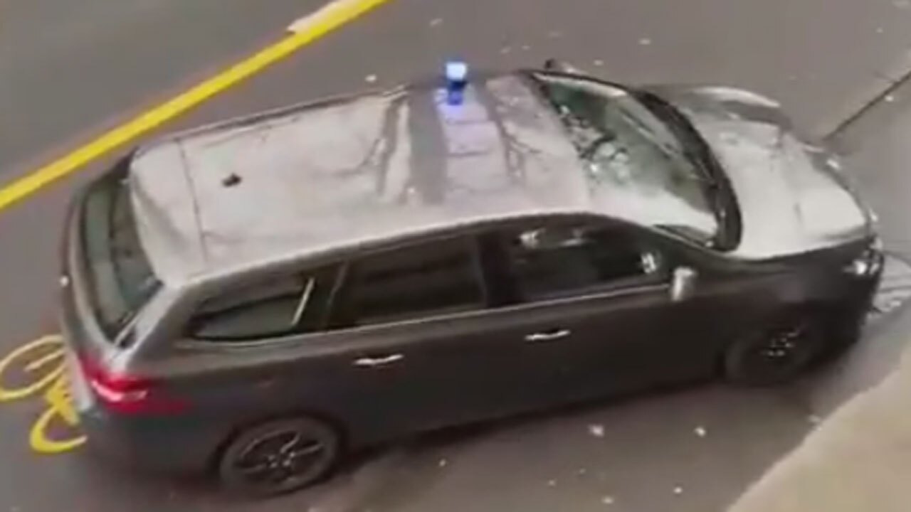 راننده دیوانه‌ای که با خودرو به یک جمعیت حمله کرد + فیلم