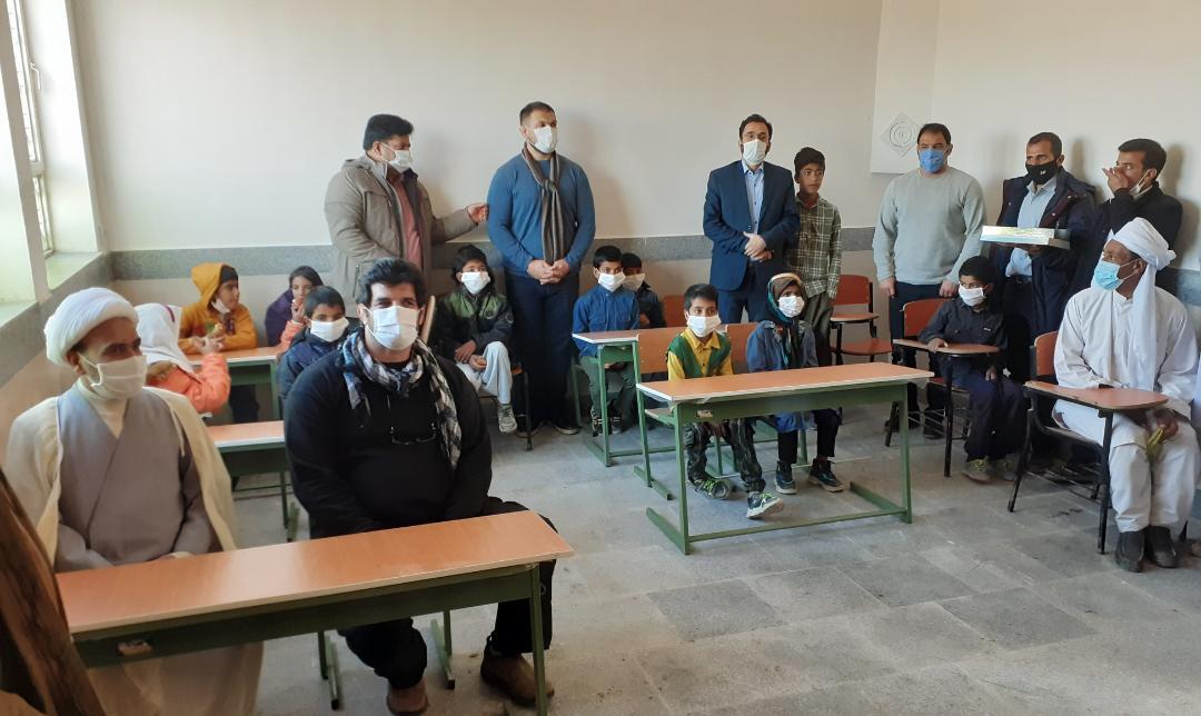 افتتاح مدرسه در ارتفاعات مرزی ایران بنام قهرمان المپیک