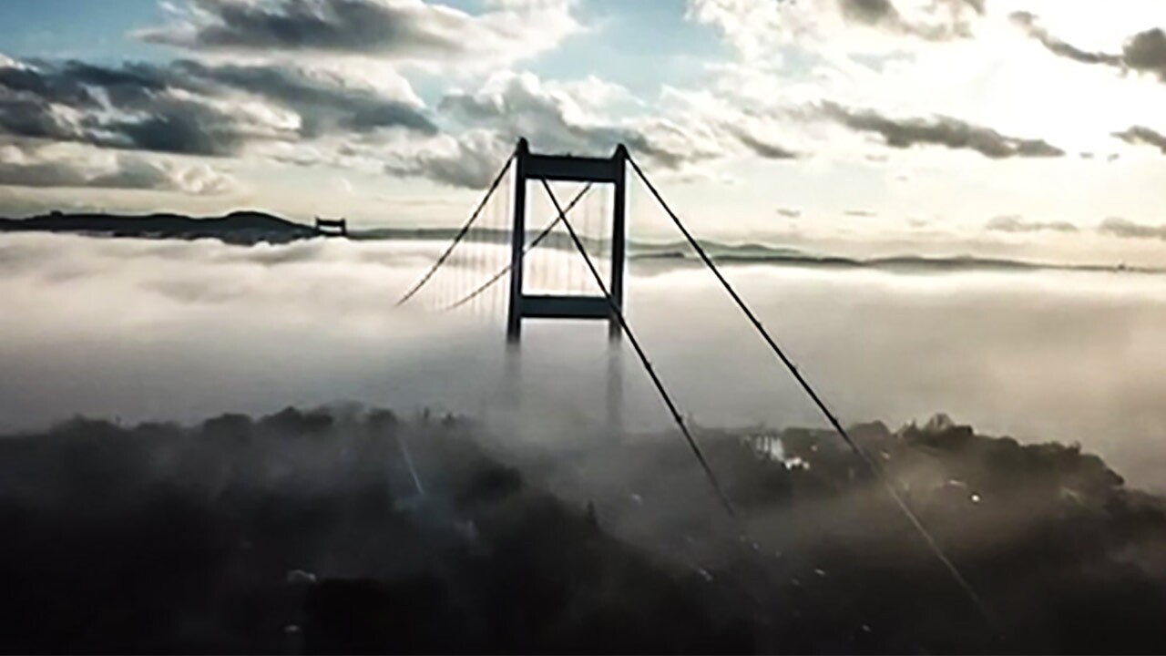 ناپدید شدن پل بسفر استانبول + فیلم