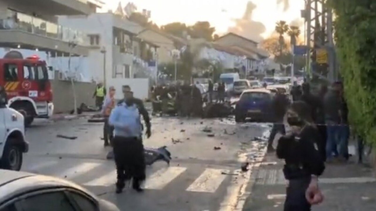 انفجار یک دستگاه خودرو در تل‌ آویو + فیلم