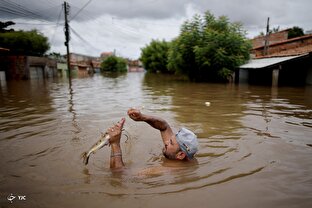 هزاران آواره درپی جاری شدن سیل در برزیل