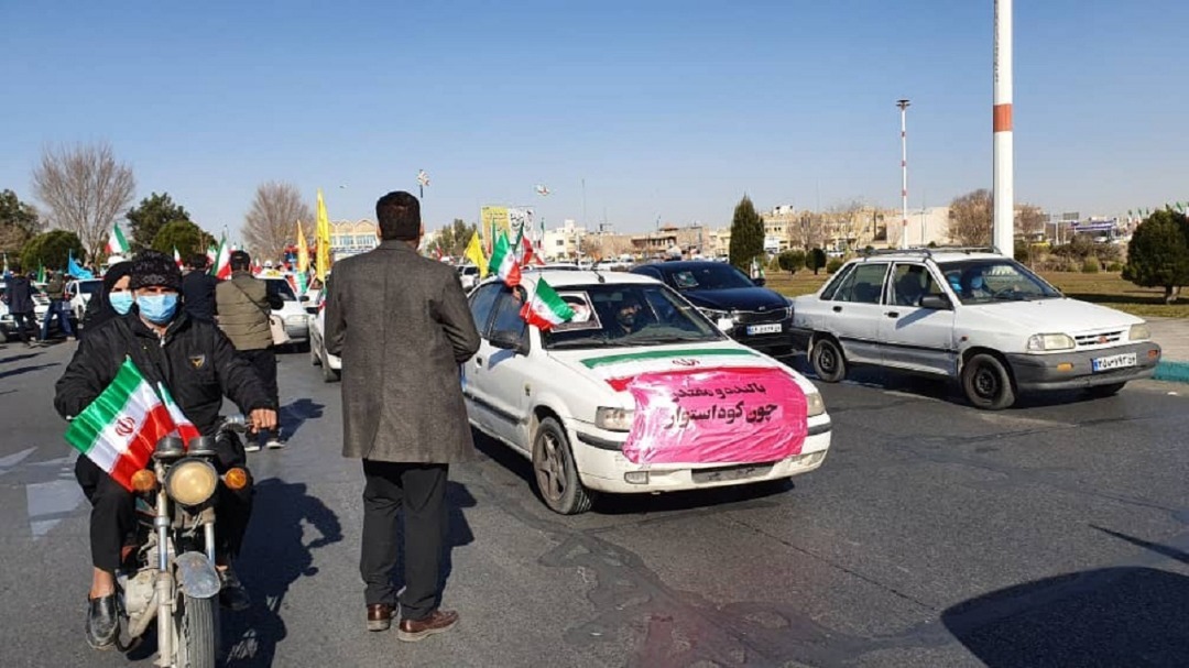 راهپیمایی خودرویی بیست و دوم بهمن در یزد آغاز شد
