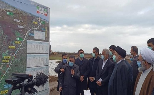 بازدید رئیس جمهور از راه آهن رشت - کاسپین