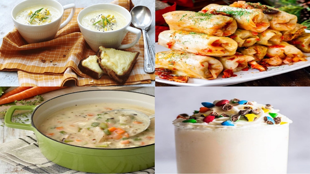 آموزش آشپزی؛ از ماهی شکم پر با زرشک و دلمه کلم رومانیایی تا دو نوع سوپ خوشمزه و متفاوت + تصاویر