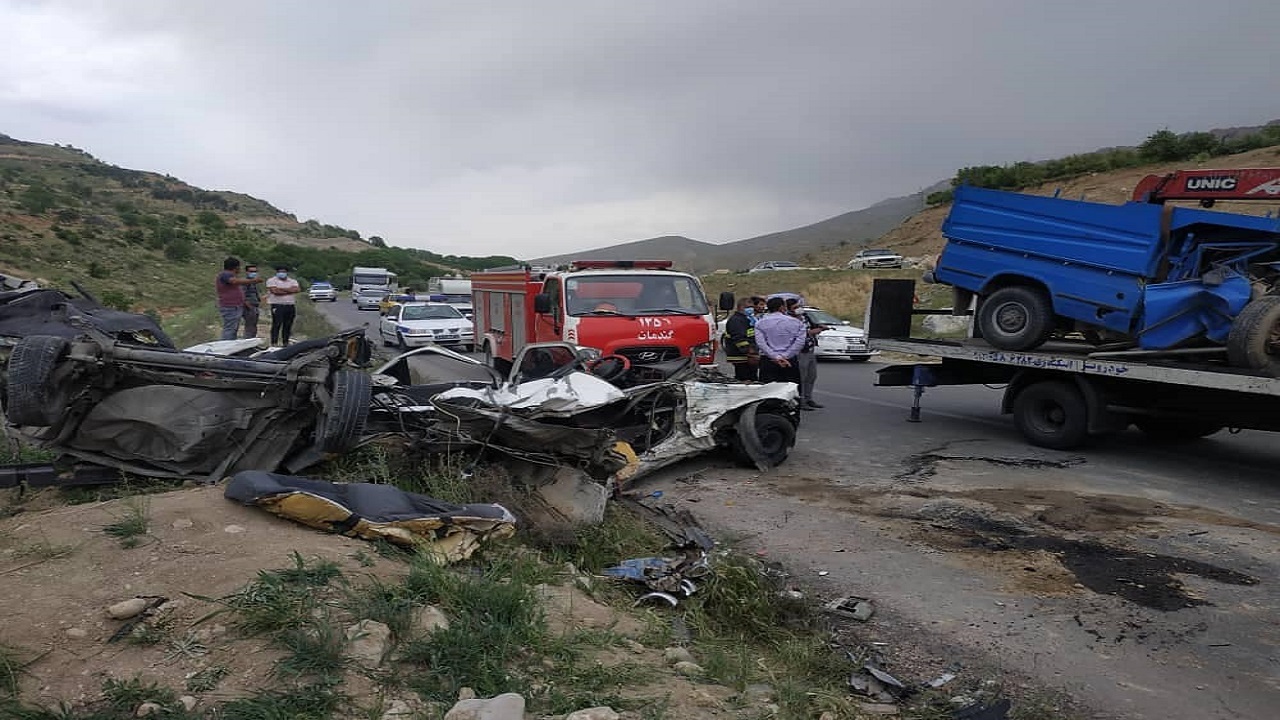 تصادف مرگبار در محور بروجن به خوزستان