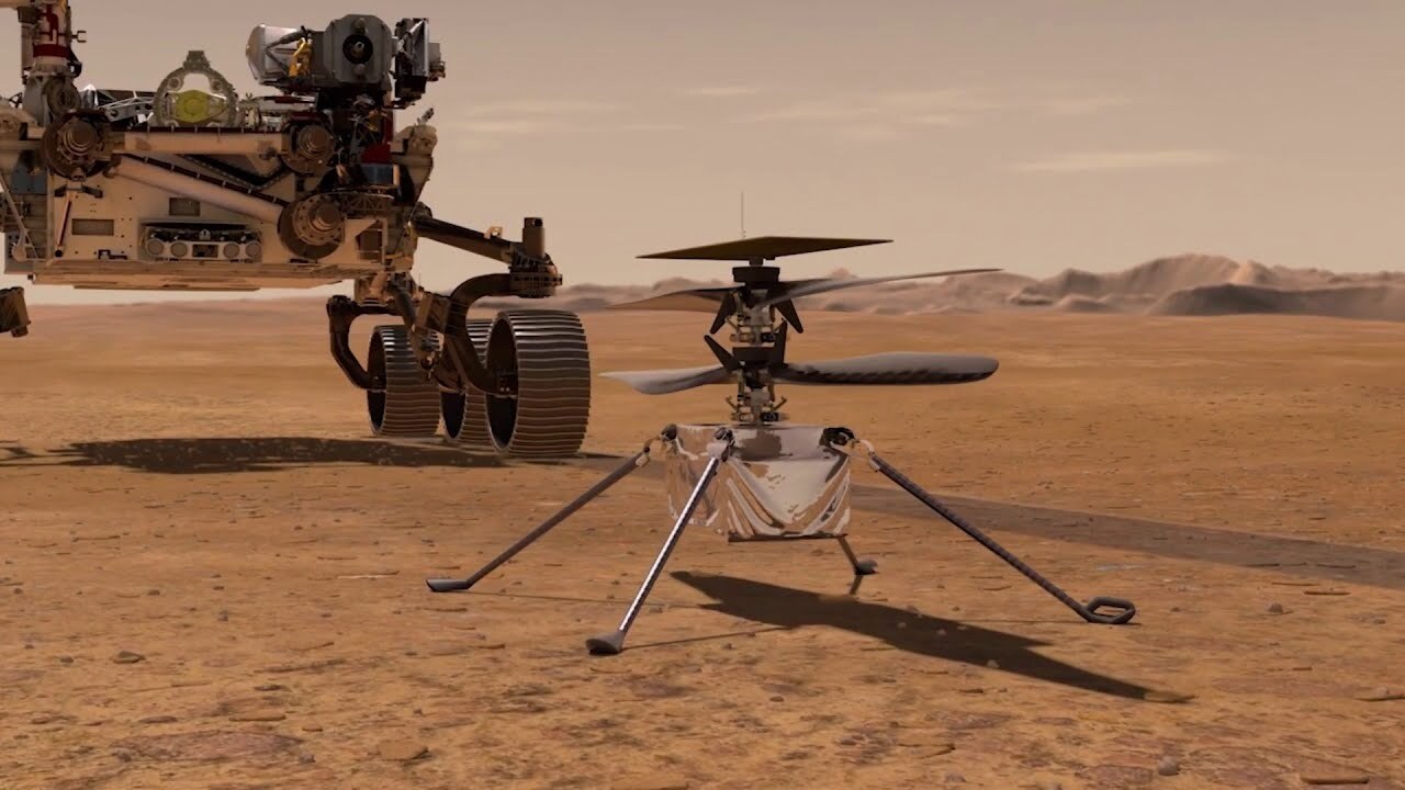 کمک هلی‌کوپتر نبوغ به مریخ نورد استقامت در ماموریت های پیش رو