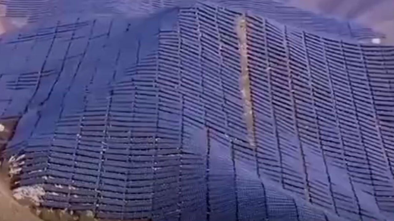 تصاویری از مزرعه خورشیدی تولید برق در چین + فیلم