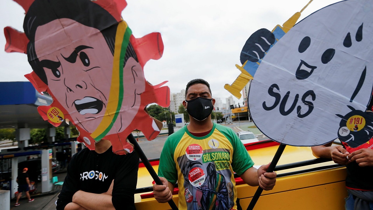 اعتراضات گسترده مردمی علیه رئیس جمهور برزیل+ تصاویر